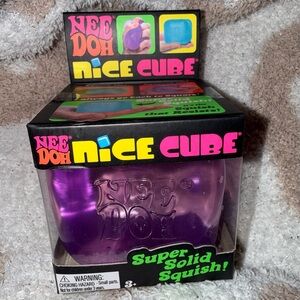 Nee Doh Nice Cube Purple Super Solid Squish💜